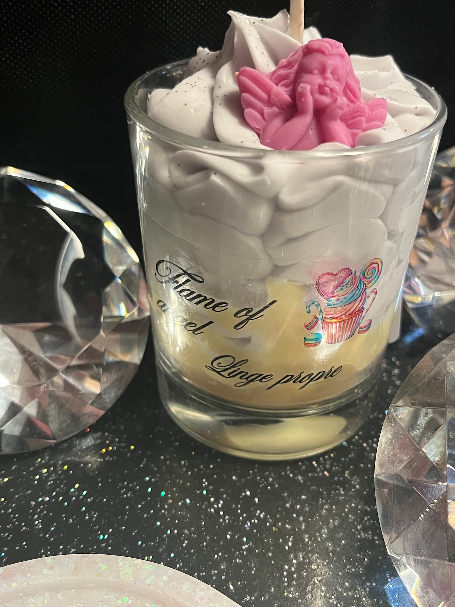 Bougies gourmandes linge propre