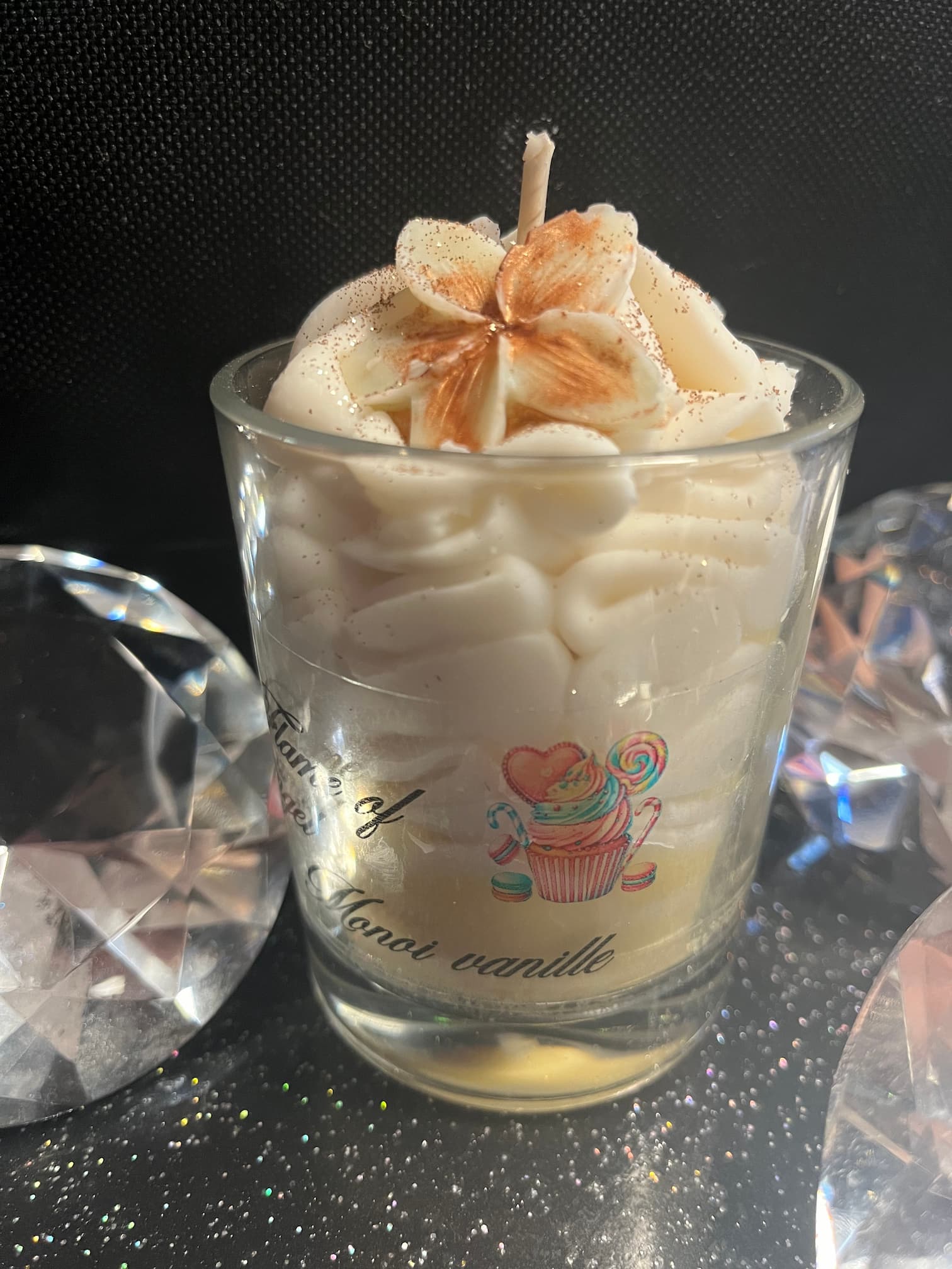 Bougies gourmandes Monoï vanillé