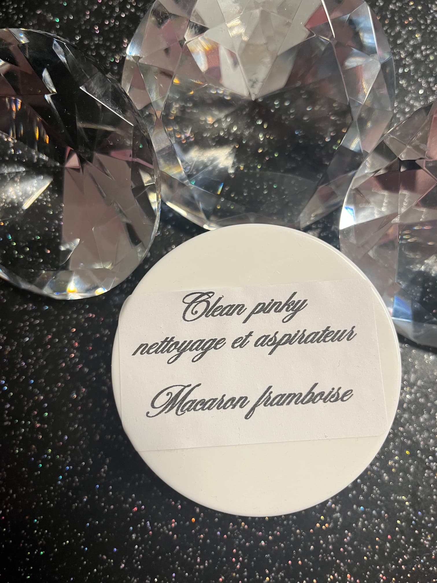 Poudre de ménage Macaron framboise violette